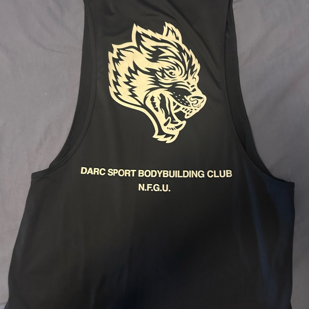 Darc Sport Black Swim Tank with Fierce Logo
